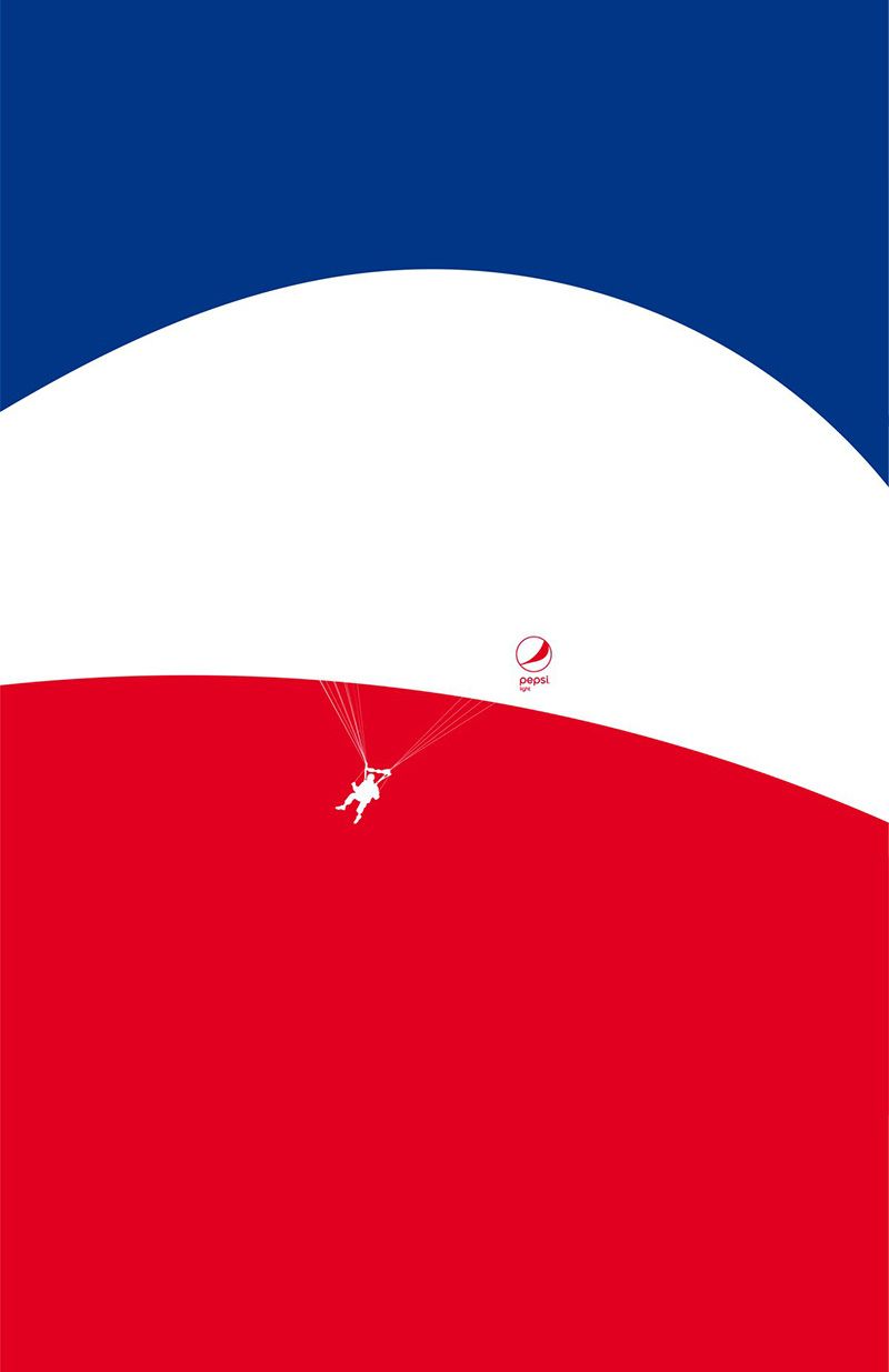 Pepsi graphic campaign - Feel Light
