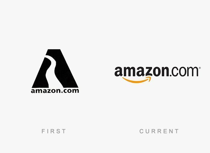 Logo Amazon Antes y Ahora