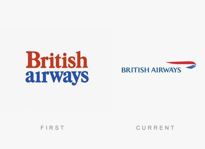 Logo British Airways Antes y Ahora