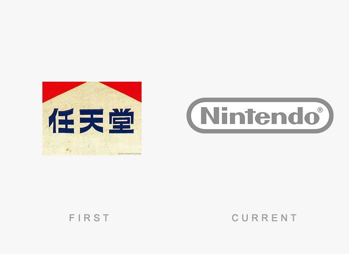 Logo Nintendo Antes y Ahora