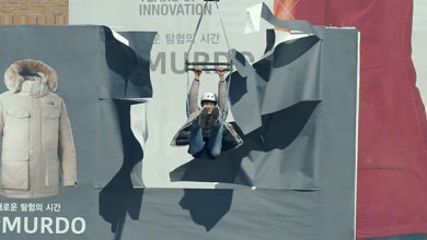 Publicidad de North Face Korea