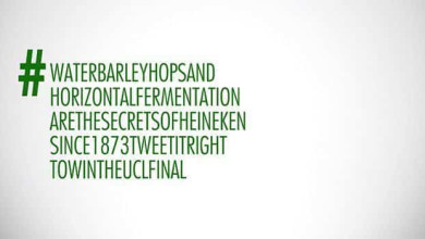 Hashtag de Heineken
