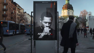Mupi Interactivo de Apotek Hjartat