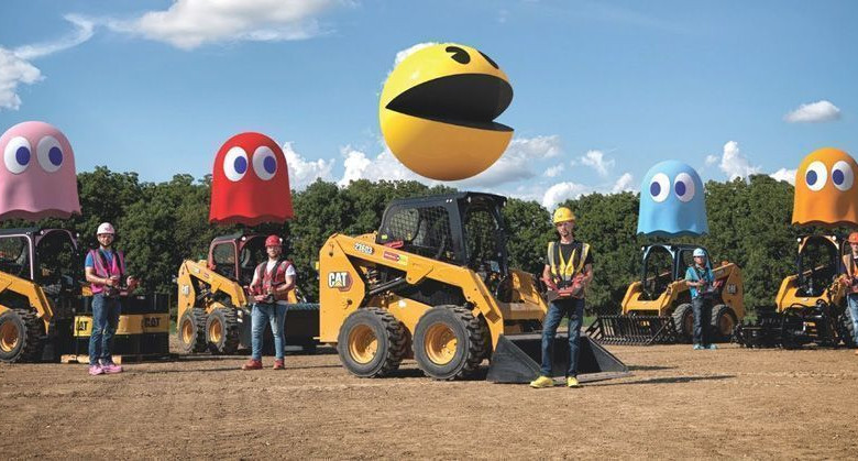 Pac-Man gigante de Caterpillar