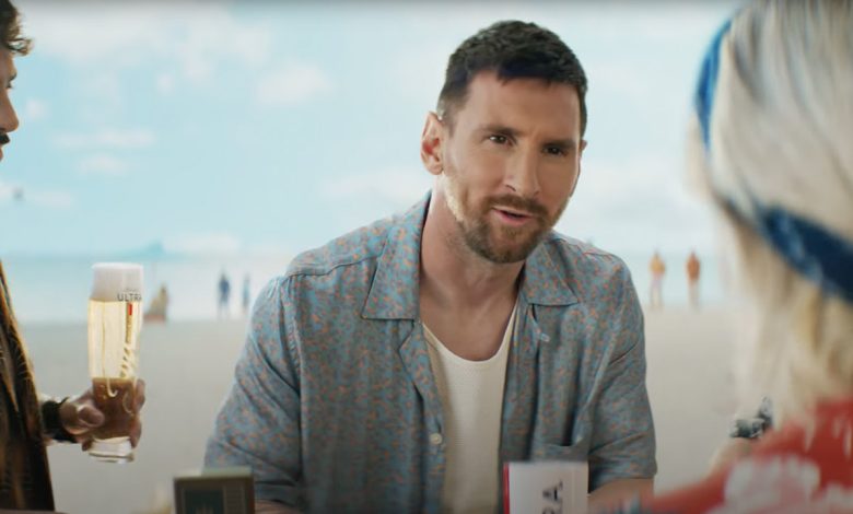 Anuncio de Michelob Ultra con Leo Messi y Dan Marino