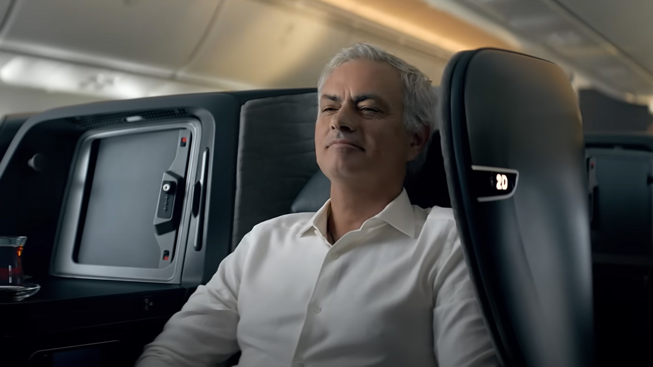 Anuncio de Jose Mourinho con Turkish Airlines